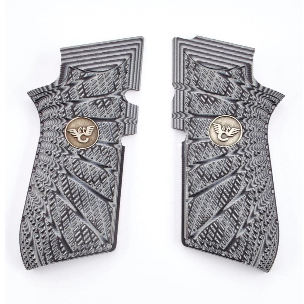 Wilson Combat EDC X9 Handgun Grips Aggressive Starburst Grey/Black
