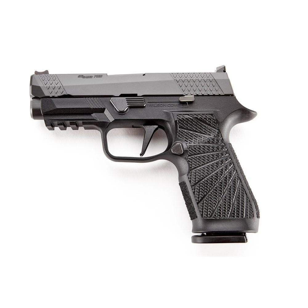 Wilson Combat/SIG P320 Carry Size Handgun 9mm Luger 17rd Magazines (2) 3.9" Barrel Black Grip Module Action Tune Straight Trigger