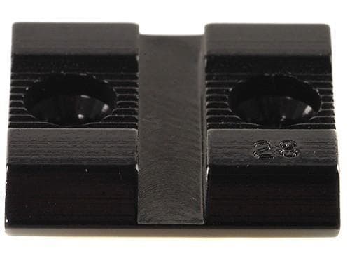 Weaver Standard Top Mount Aluminum Scope Base - Gloss Black - #28 - FRONT/REAR Scope Base on Select Models