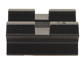 Weaver Standard Top Mount Aluminum Scope Base - Gloss Black - #42 - FRONT Mossberg Remington