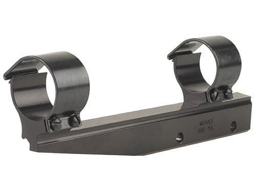 Weaver Detachable Side Mount Aluminum Scope Rings & Base Mount 1" High (Long Style)