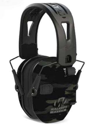 Walker's Razor Tacti-Grip Ear Muffs -Camo Gray 23NRR