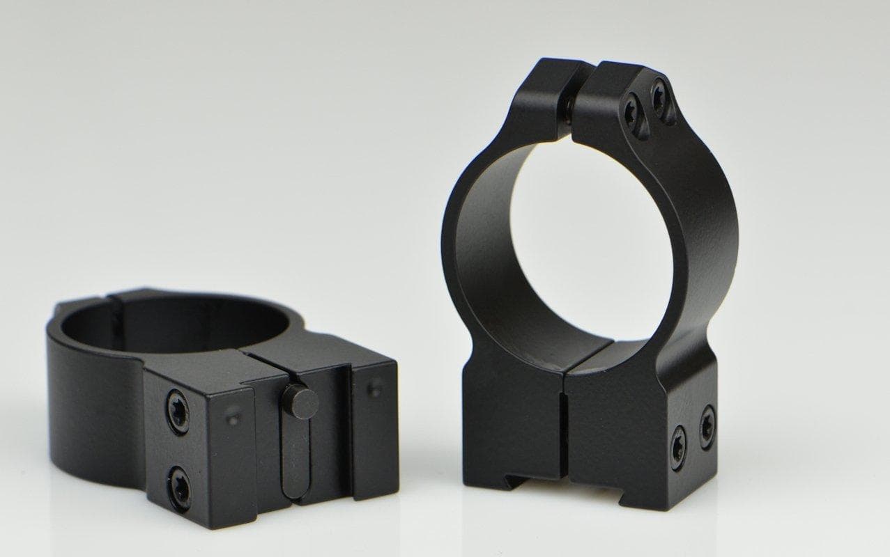 Warne 2-Piece Maxima Fixed Scope Ringmounts with Grooved Receiver Fits Tikka 30mm High Matte