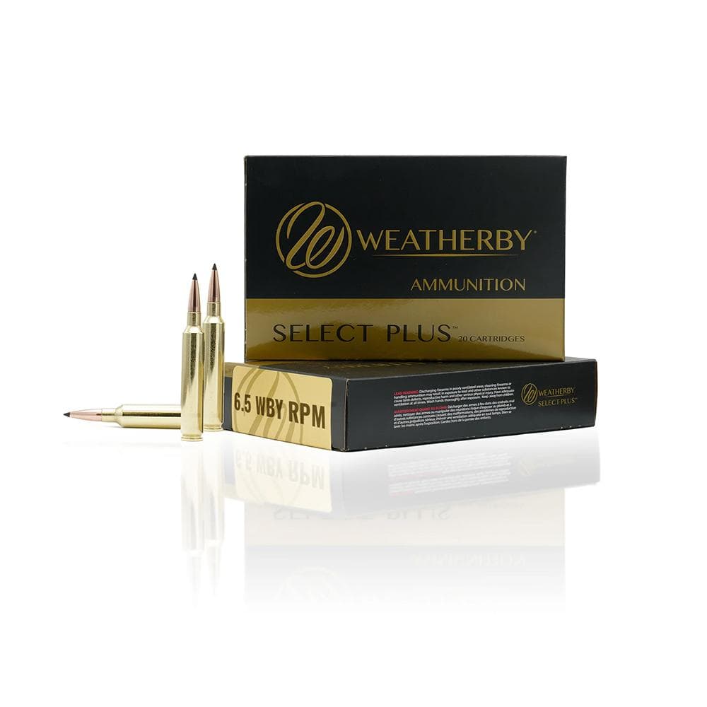 Weatherby Select Plus Barnes LRX Rifle Ammunition 6.5 Wby RPM 127gr 3225 fps 20/ct