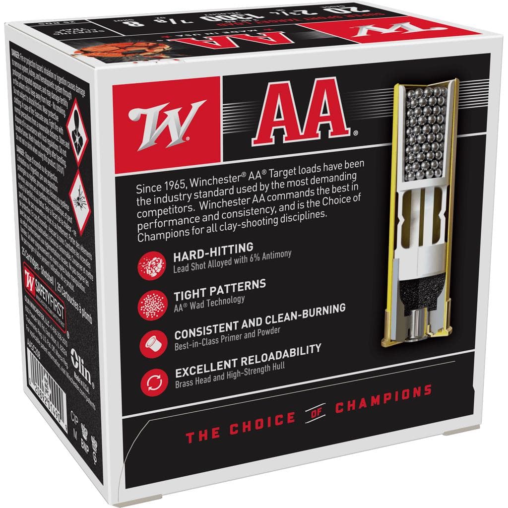 Winchester AA Super Sport 20 ga 2-3/4" 7/8 oz #8 1300 fps - 25/ct