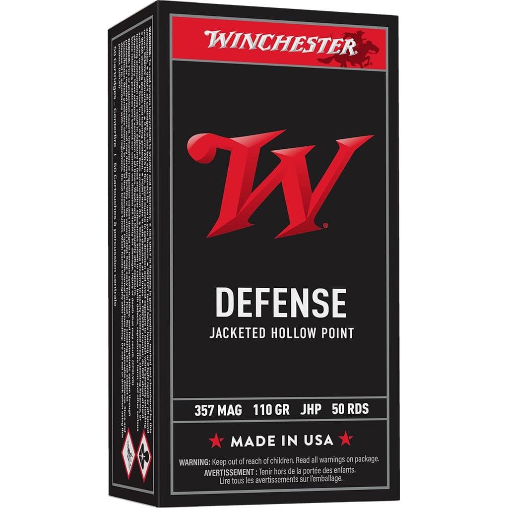 Winchester USA Handgun Ammunition .357 Mag 110 gr JHP 50/ct