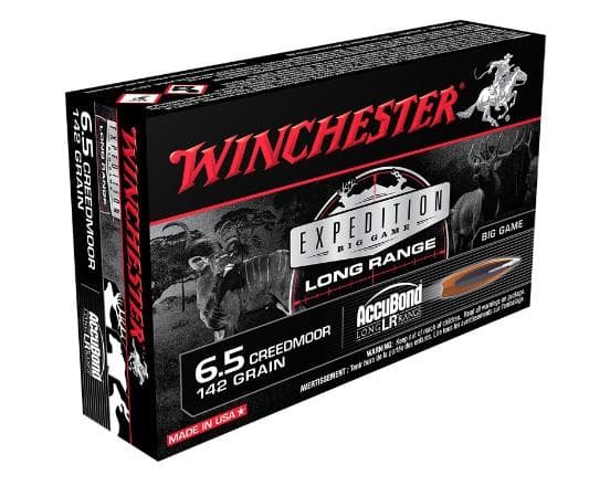 Winchester Expedition Big Game Long Range Rifle Ammunition 6.5 Creedmoor 142 gr. AB 2700 fps 20/ct