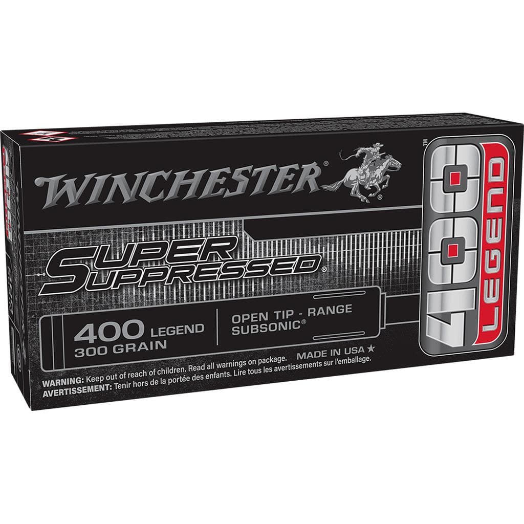 Winchester Super Suppressed Rifle Ammunition 400 Legend 300gr OTR 1060 fps 20/ct