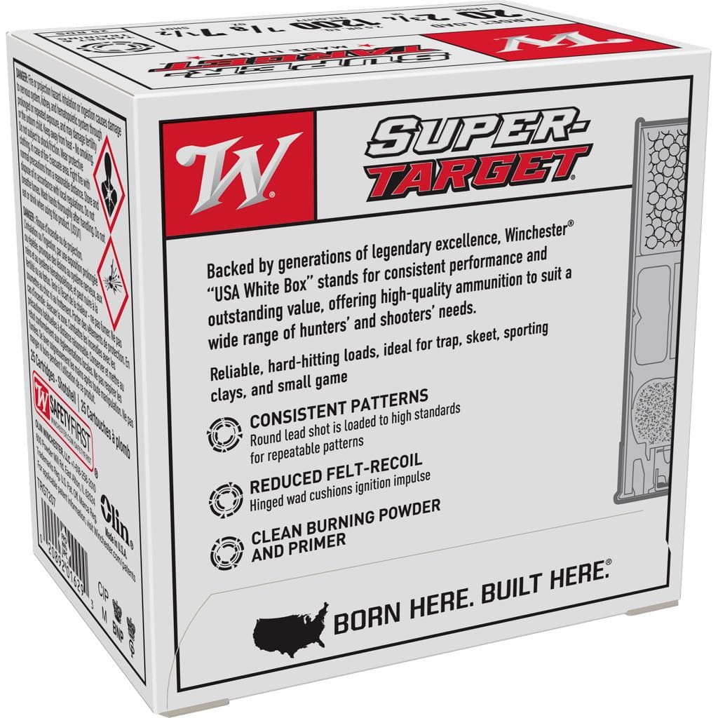 Winchester Super-Target 20 ga 2-3/4" 7/8 oz 1200 fps #7.5 25/ct