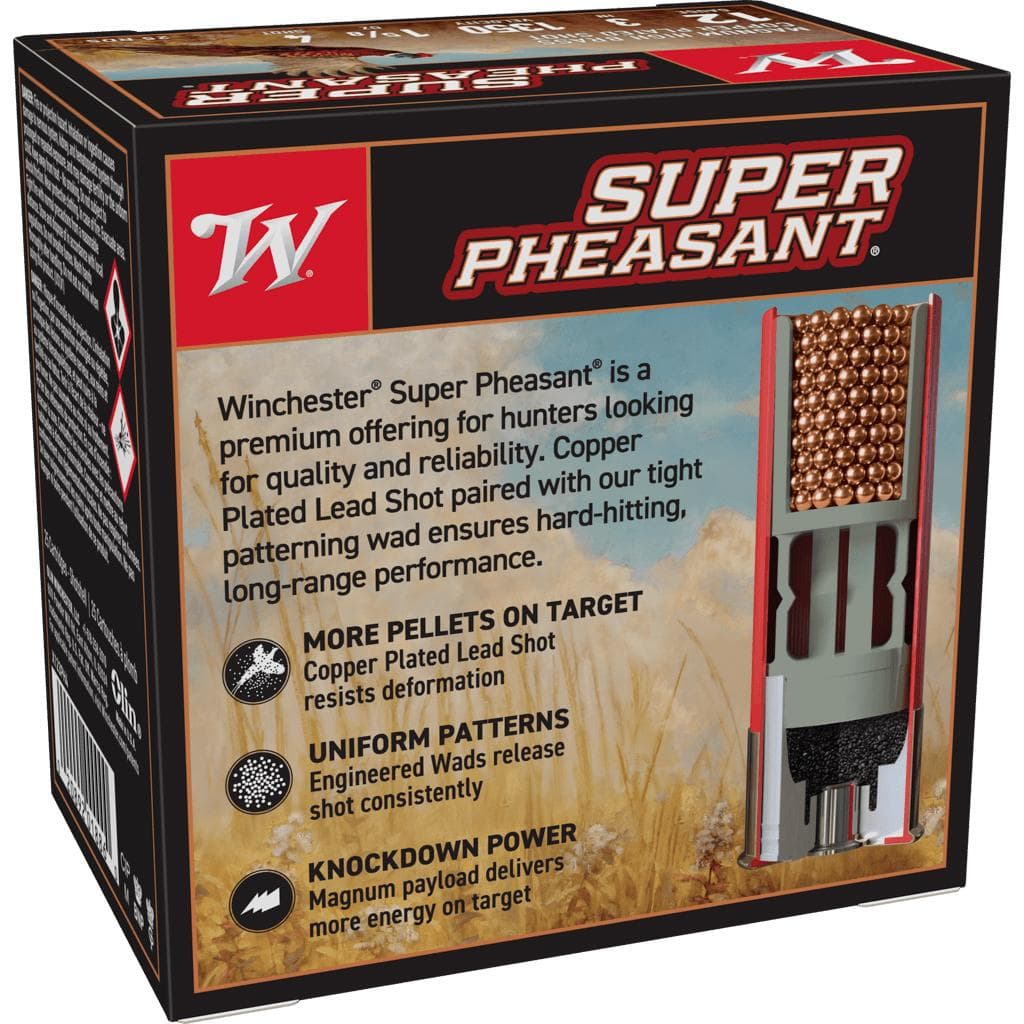 Winchester Super-X Super Pheasant Shotshells 12 ga 3" 1-5/8 oz 1450 fps #4 25/ct