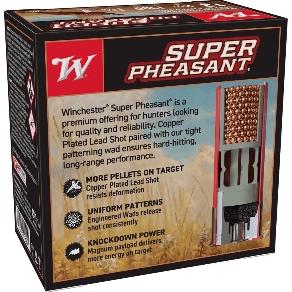 Winchester Super-X Super Pheasant Shotshells 12 ga 2-3/4" 1-3/8 oz 1300 fps #5 25/ct