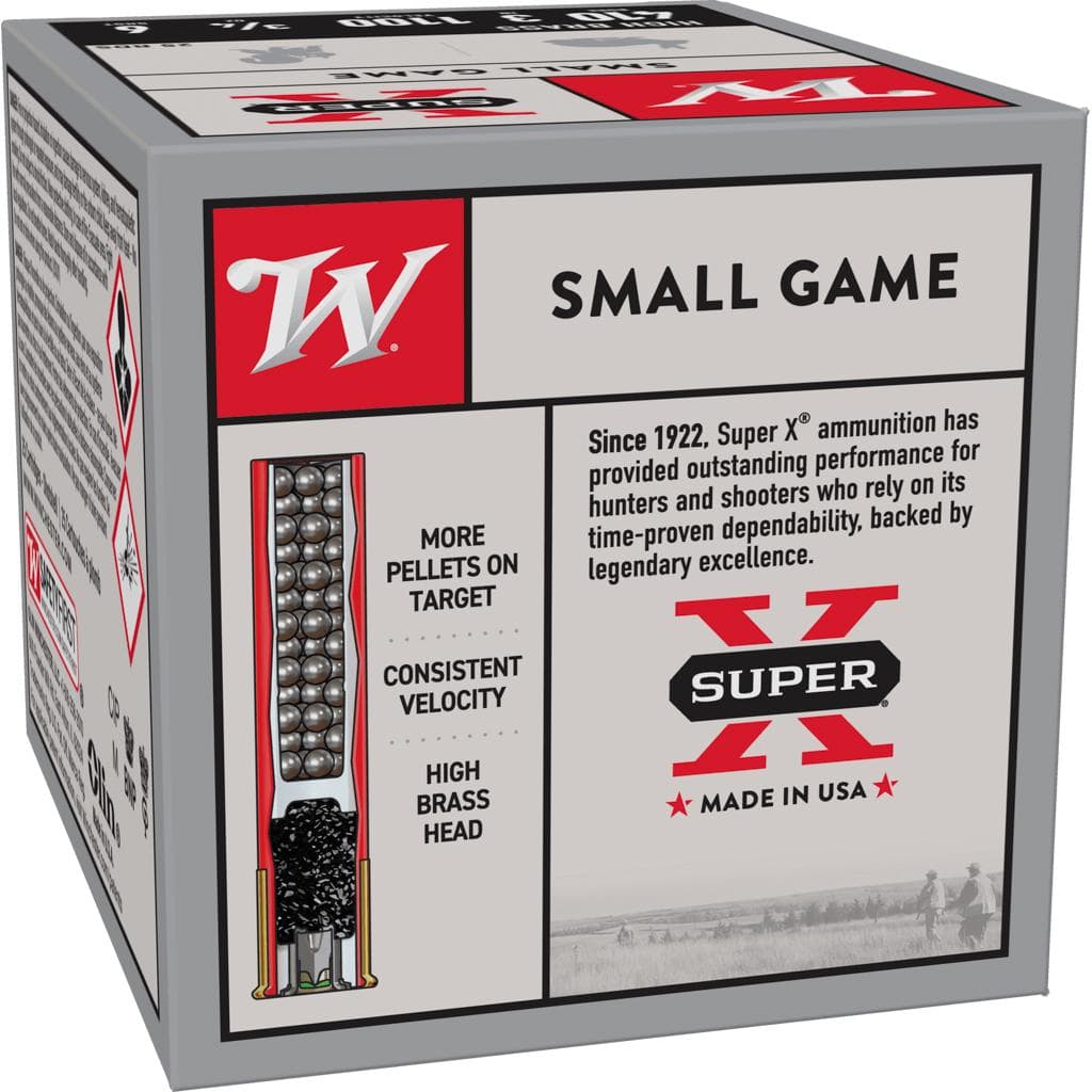 Winchester Super-X High-Brass Shotshells .410 ga 3" 3-3/4 oz 1100 fps #6 25/ct