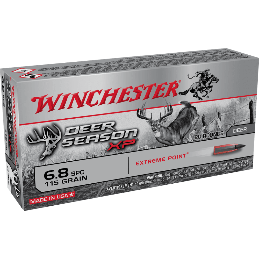 Winchester Deer Season XP 6.8 SPC 115 gr. PT 2625 fps 20/ct