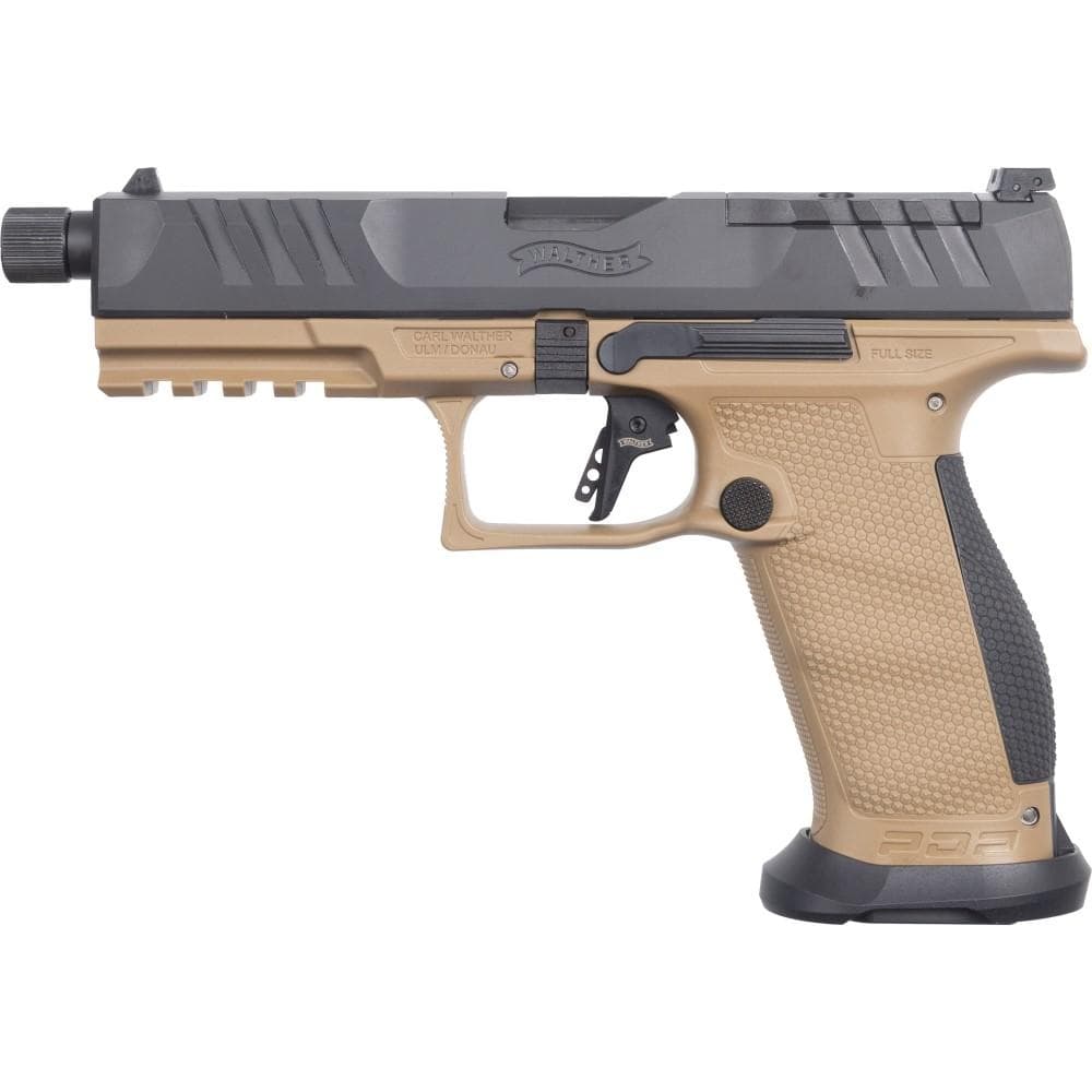 Walther PDP Pro Full Size Handgun 9mm Luger 18rd Magazines (3) 5.1" Barrel FDE Optics Ready