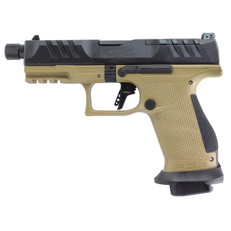 Walther PDP Compact Handgun 9mm Luger 18rd Magazines (3) 4.6" Barrel FDE Optic Ready