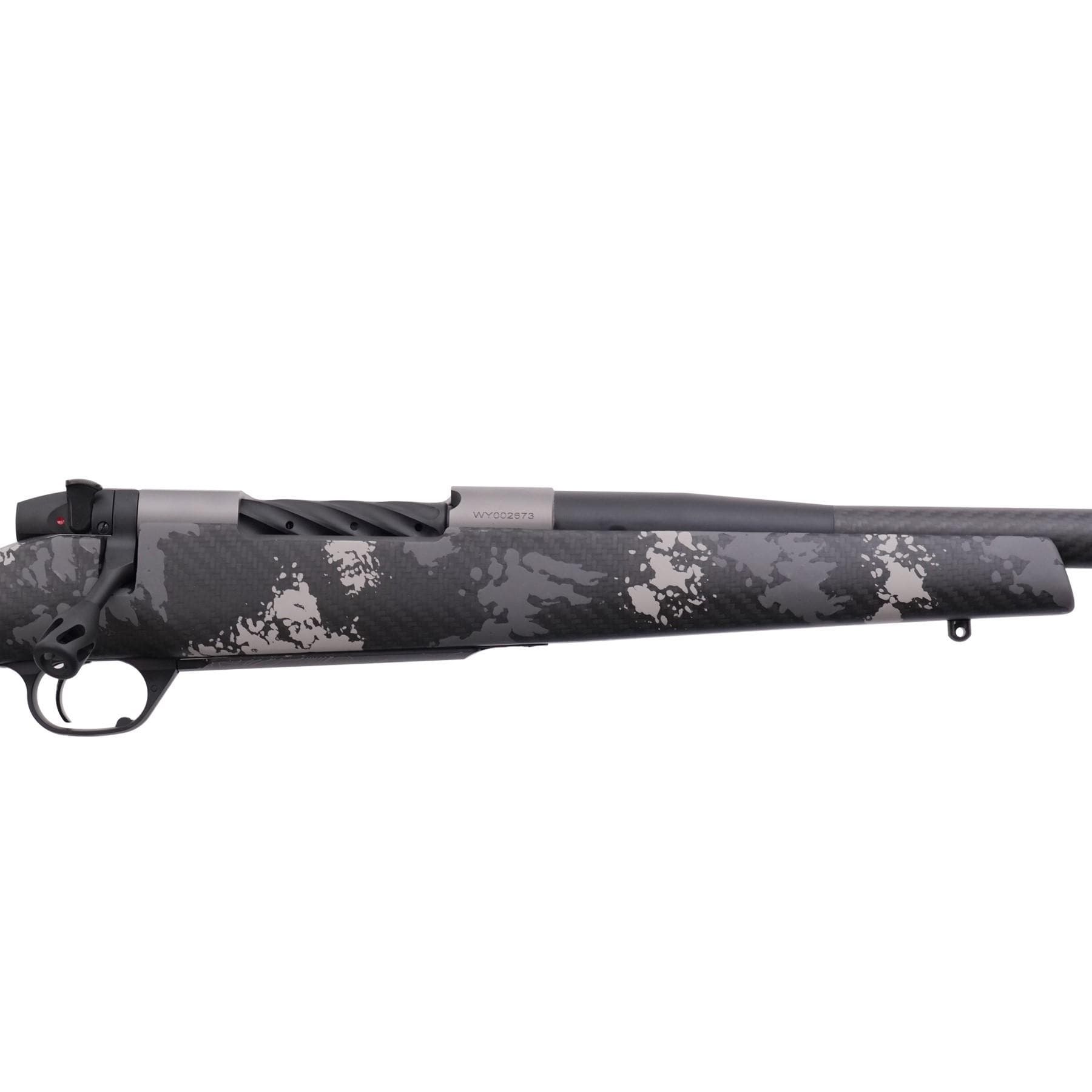 Weatherby Mark V Backcountry 2.0 Ti Carbon 6.5 Wby RPM Rifle 4rd Magazine 26" Barrel Grey and White