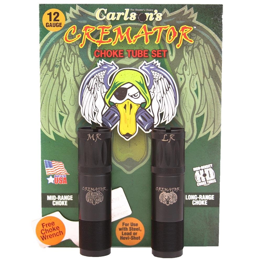 Carlson's Cremator Waterfowl Mid and Long Range Non-Ported Choke Tube for 12 ga Remington 2/ct