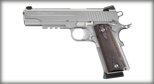 SIG "1911 STAINLESS RAIL" 1911R-45-SSS-CA 5" STS W/ RAIL CA COMPLIANT