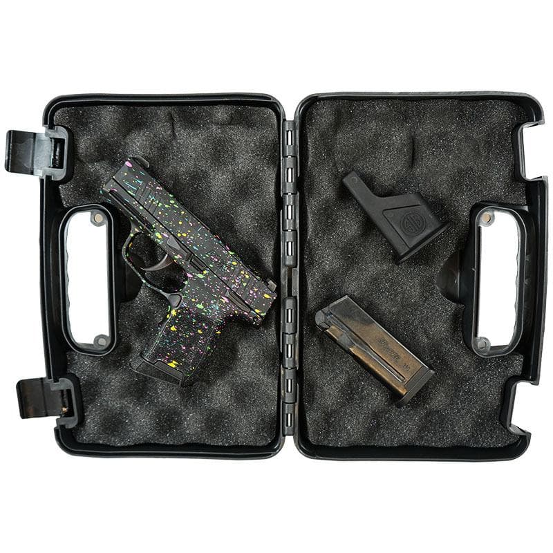 Sig Sauer Exclusive "Multi Color Paint" P365-380 Handgun 380 Auto 10rd Magazine 3.1" Barrel Black Manual Safety