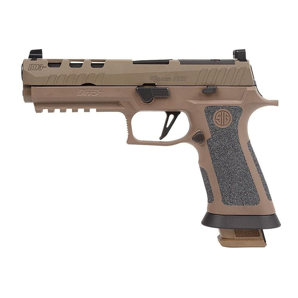 Sig Sauer P320 XFive DH3 Handgun 9mm 21rd Magazines (3) 5" Barrel Coyote Tan