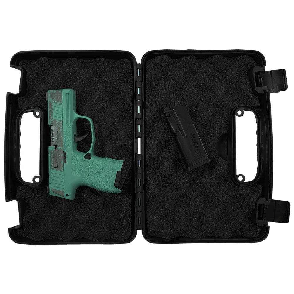 Sig Sauer "Gun & Roses-Robin's Egg Blue" P365 Optic Ready Handgun 9mm Luger 10rd Magazines(2) 3.1" Barrel X-RAY 3 Sights