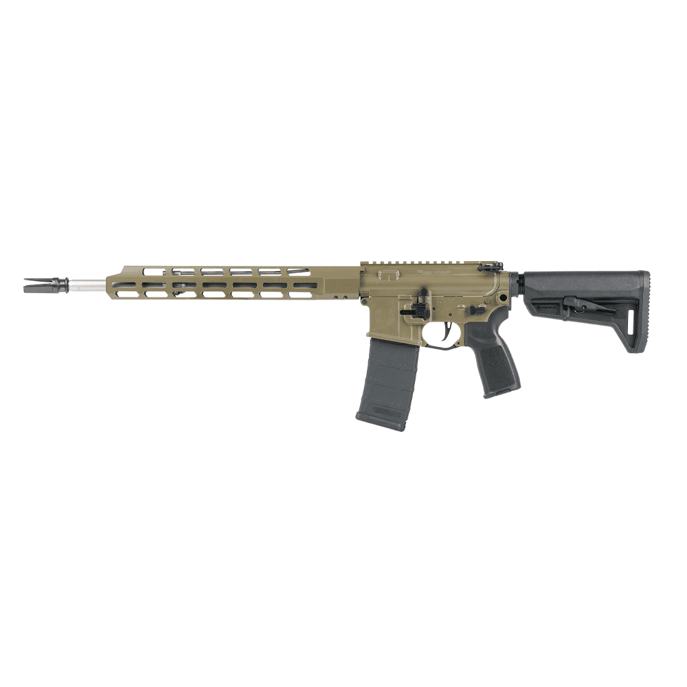 Sig Sauer M400 Tread Rifle 5.56 NATO 30rd Magazine 16" 1/2x28 Threaded Barrel Stainless Steel and Moss Green