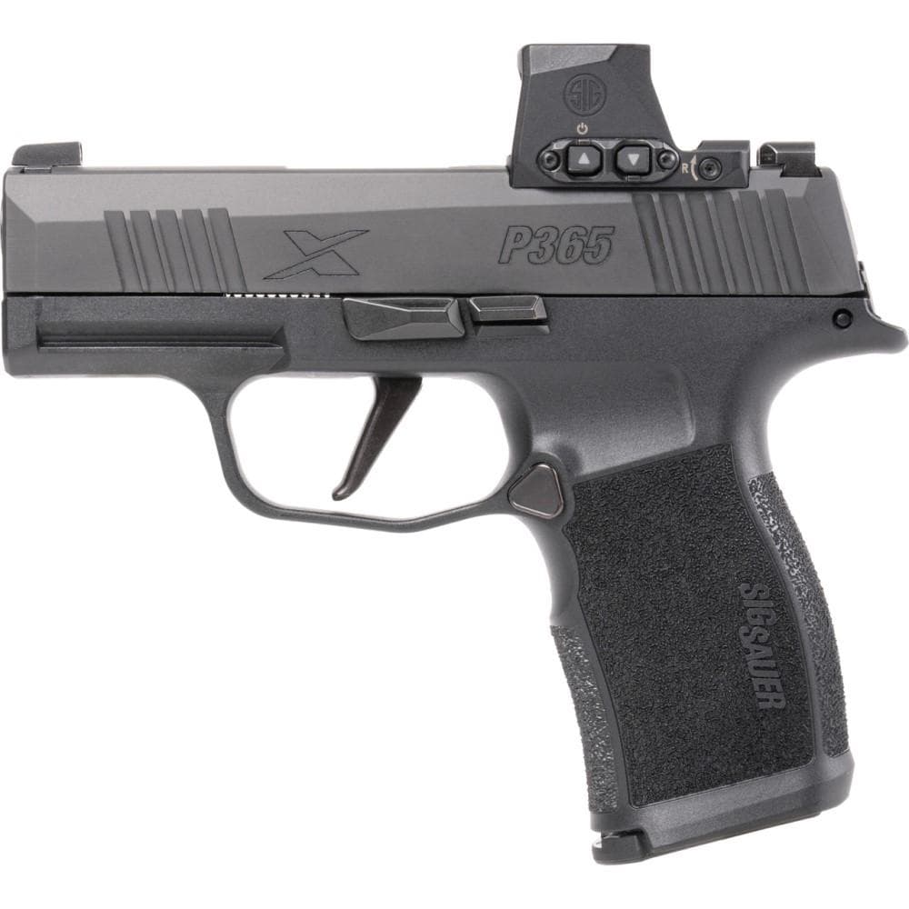 Sig Sauer P365X Compact Handgun 9mm 12rd Magazines (2) 3.1" Barrel Black with Romeo-X Red Dot