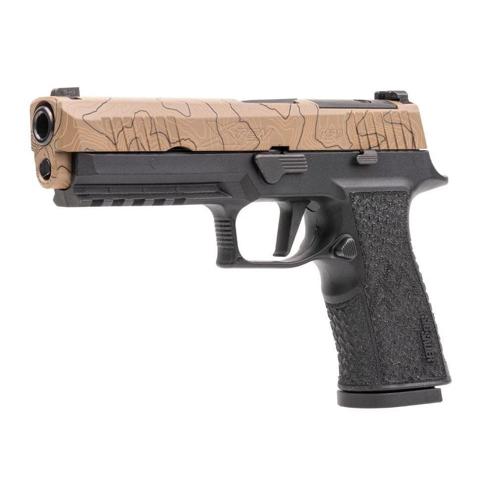 Sig Sauer P320-XTEN Endure Handgun 10mm Auto 15rd Magazines(3) 5" Barrel Topographic Pattern Slide