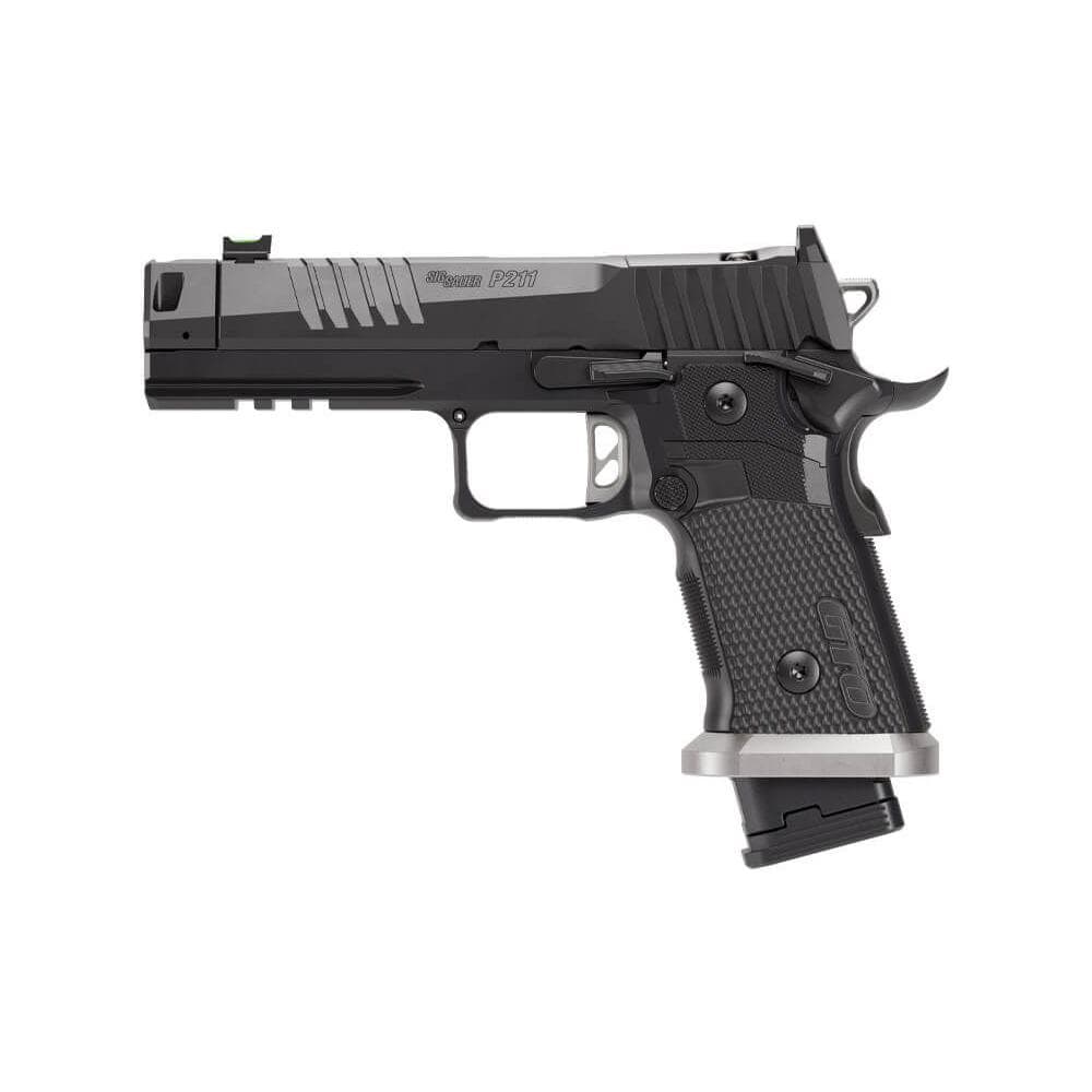 Sig Sauer P211-GTO Handgun 9mm Luger 10rd Magazines(3) 4.4" Compensated Barrel Optic Ready SAO