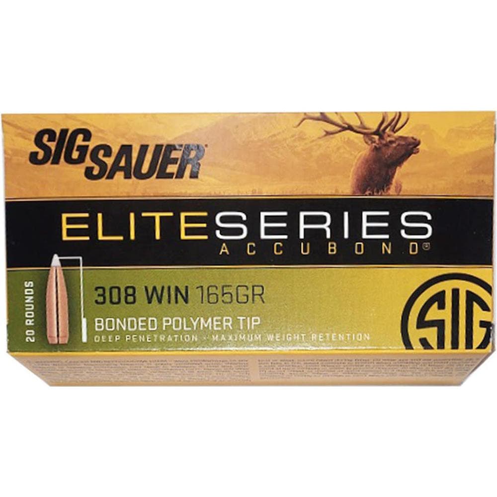 Sig Sauer Elite Accubond Hunting Ammunition .308 Win 165gr AB 20/ct