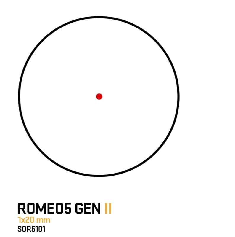 Sig Sauer Romeo5 Gen II Compact Red Dot Sight 1x20mm Red Dot 2 MOA Adj