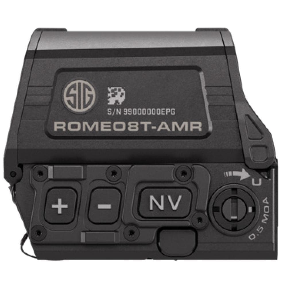 Sig Sauer Romeo8T-AMR Red Dot Sight 1x40mm Quad Ballistic Circle Dot 2.0 Black