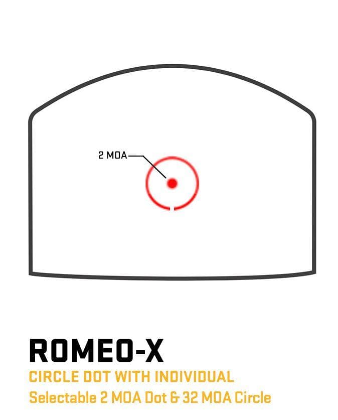 Sig Sauer Romeo-X Reflex Sight Open Pro Footprint Circle Dot - FDE