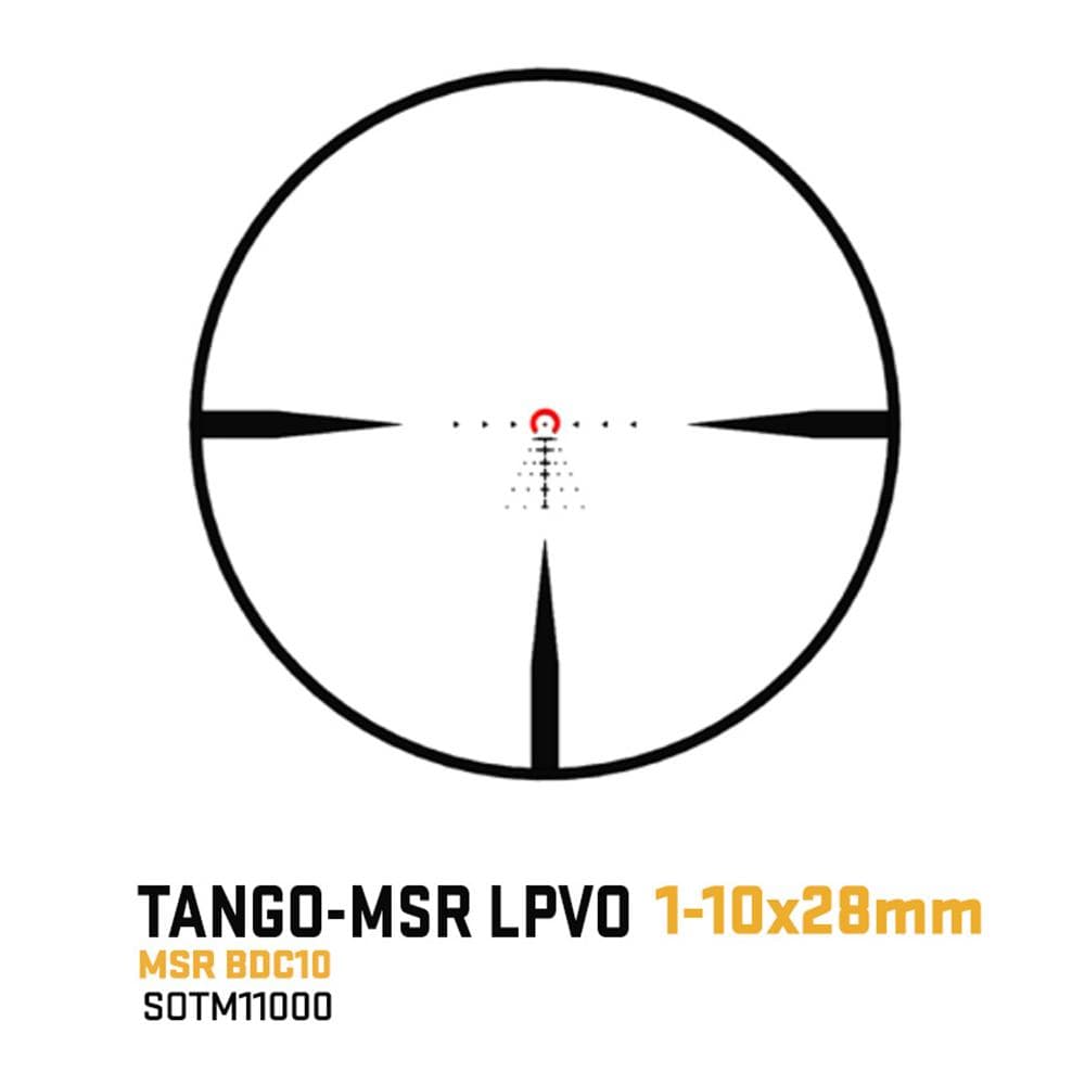 Sig Sauer TANGO-MSR LPVO Rifle Scope 1-10x28 34mm SFP BDC-10 Illum Black