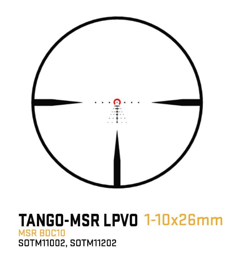 Sig Sauer TANGO-MSR LPVO Rifle Scope 1-10x26 34mm FFP BDC-10 Illum Black