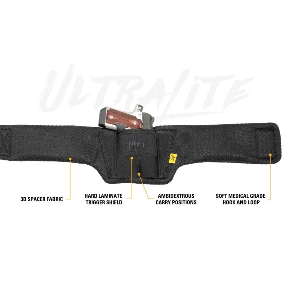 Mission First Tactical Ultralite Belly Band Holster Black Ambi