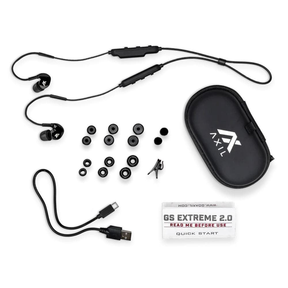 Axil GS Extreme 2.0 Electronic Ear Plugs 13-23dB Black