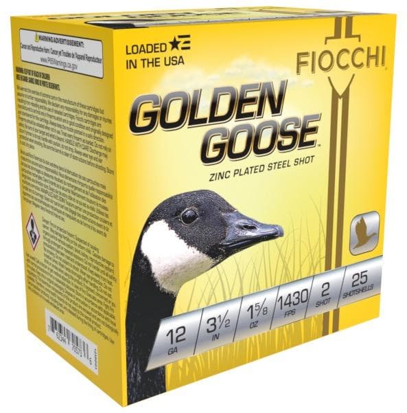 Fiocchi Golden Goose Shotshells 12ga 3 1/2" 1-5/8oz 1430fps #BBB 25/ct