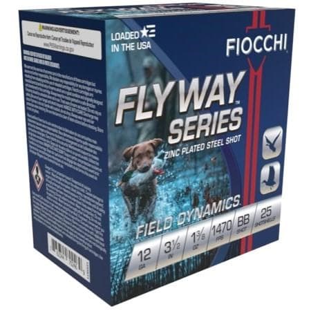Fiocchi Flyway Steel Shotshells 12ga 3 1/2" 1-3/8oz 1470fps #BB 25/ct