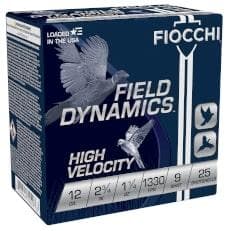 FIOCCHI 12GA HV 2-3/4 1-1/4OZ #9 1330FPS 25RD
