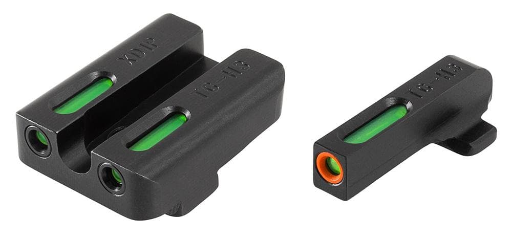 Truglo TFX Pro Tritium/Fiber-Optic Day/Night Sights Fit Springfield XD|Springfield XDM (excluding 5-1/4 in Comp Series)|Springfield XDS - Orange Outline