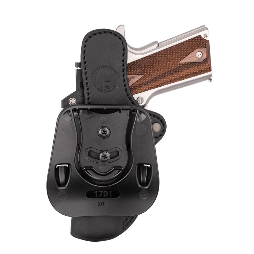 1791 Optic Ready OWB Paddle Holster Size 2.1 Stealth Black RH