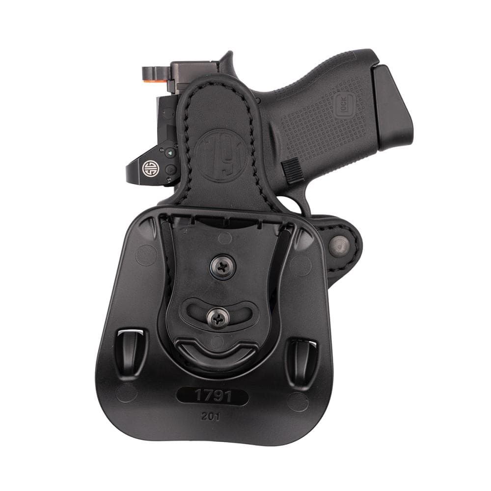 1791 Optic Ready OWB Paddle Holster Compact Stealth Black RH