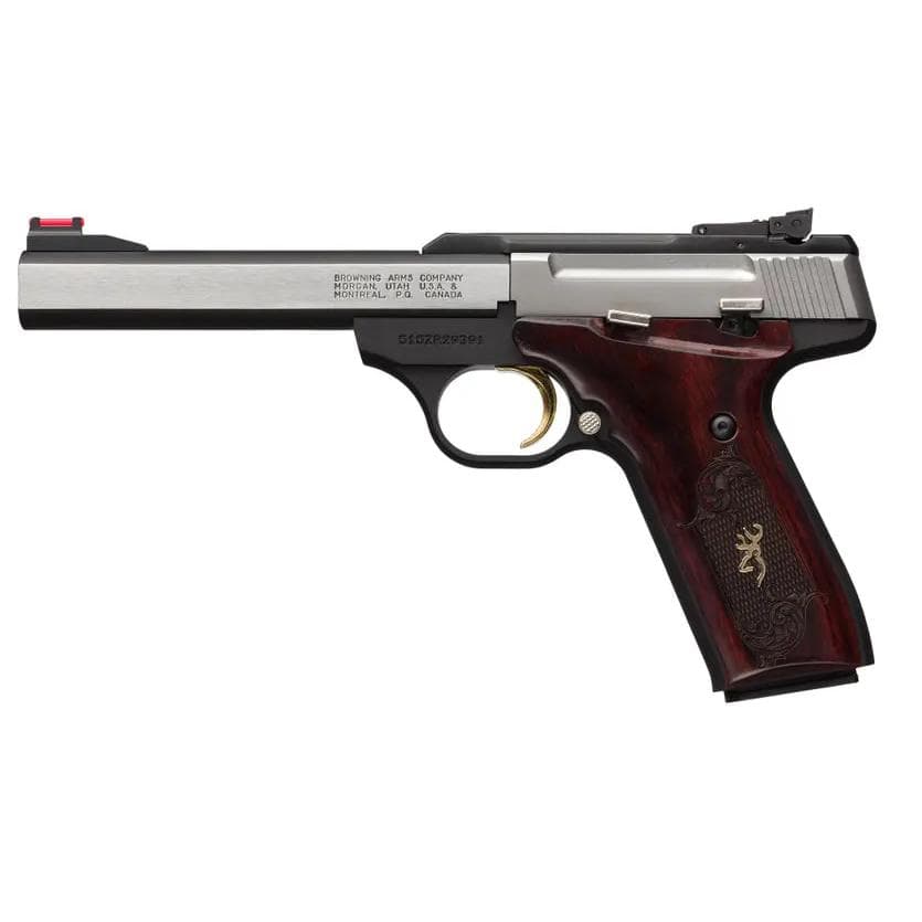 Browning Buck Mark Medallion Rosewood Handgun .22LR 10rd Magazine 5.5" Barrel Pro Target Sights CA Compliant