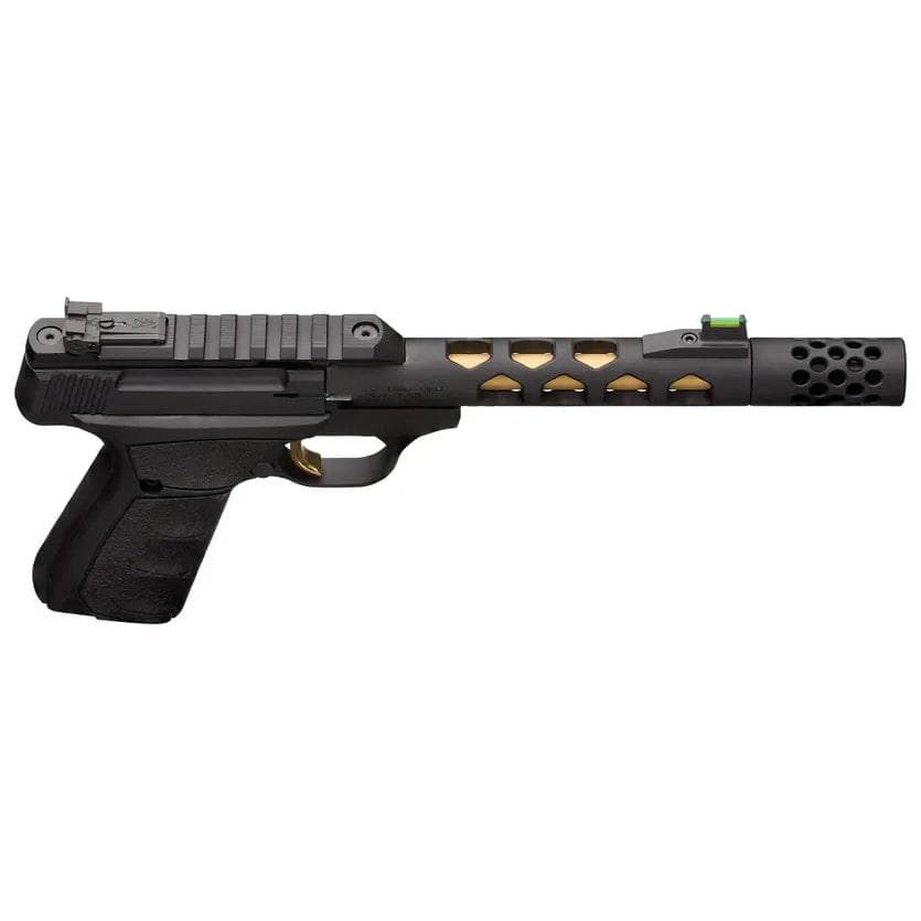 Browning Buck Mark Plus Vision Black/Gold Suppressor Ready Handgun .22 LR 10rd Magazine 5.875" Threaded Barrel