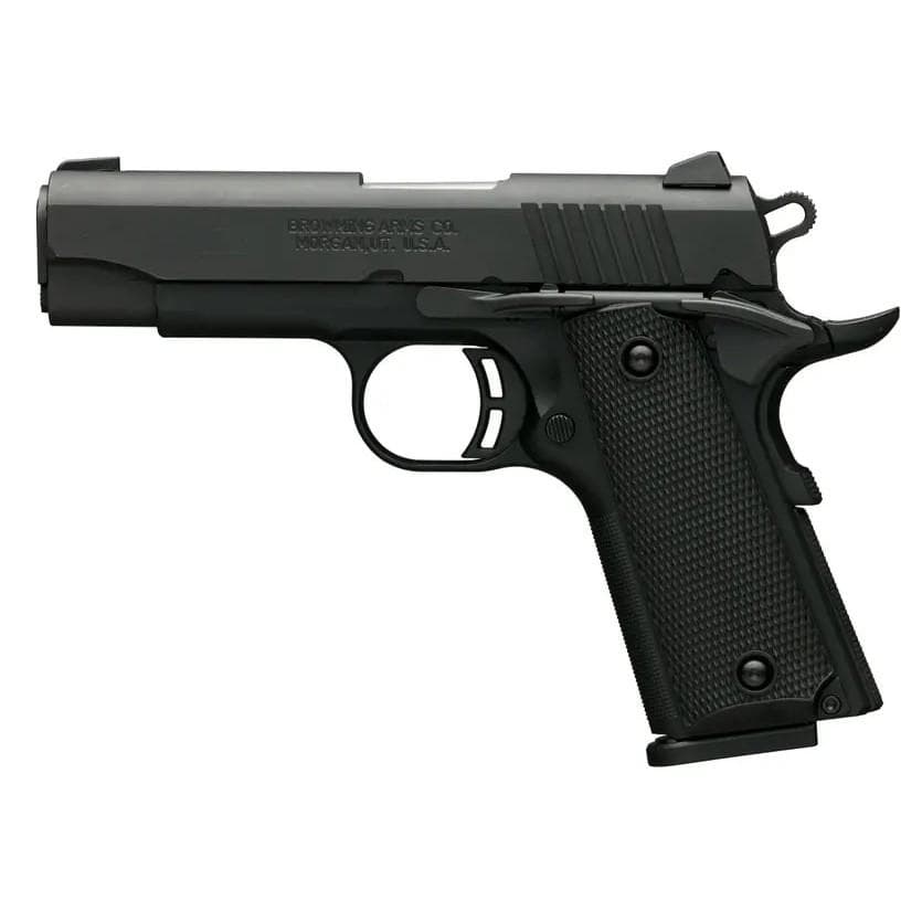 Browning 1911 380 Black Label Compact Handgun 380 ACP 8rd Magazine 3.625" Barrel Black