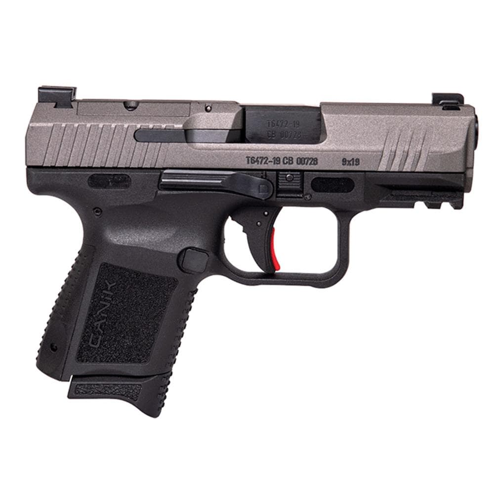 Century Arms Canik TP9 Elite SC 9mm Luger 12rd (1) & 15rd (1) Magazines 3.5" Barrel Tungsten Slide/ Black Grip