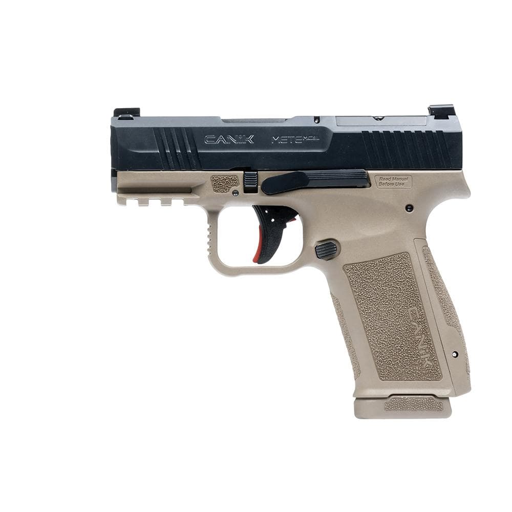 Canik Mete MC9L Handgun 9mm Luger 17rd Magazines(2) 3.18" Barrel Optic Ready Black Slide FDE Frame