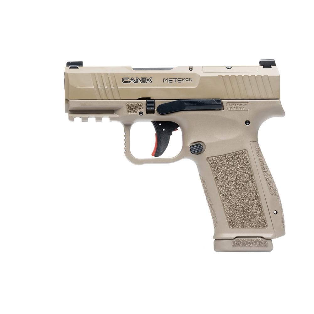 Canik Mete MC9L Handgun 9mm Luger 17rd Magazines(2) 3.18" Barrel Optic Ready FDE