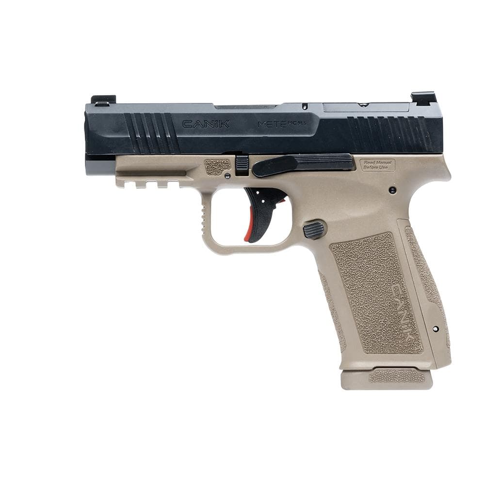 Canik Mete MC9LS Handgun 9mm Luger 17rd Magazines(2) 3.64" Barrel Optic Ready Black Slide FDE Frame